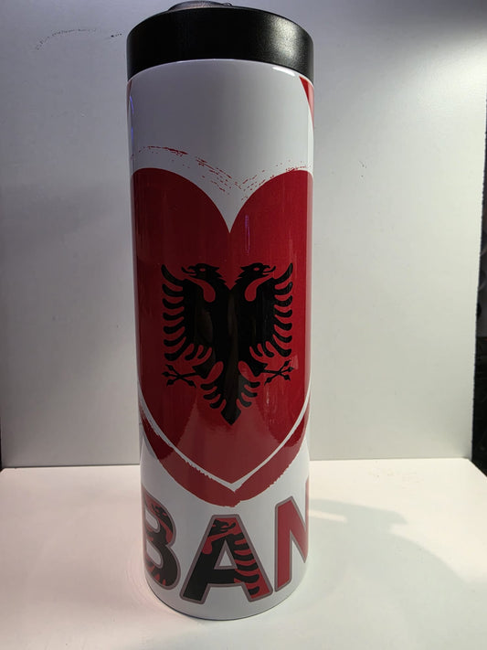 Thermo Flasche Albanien 600ml